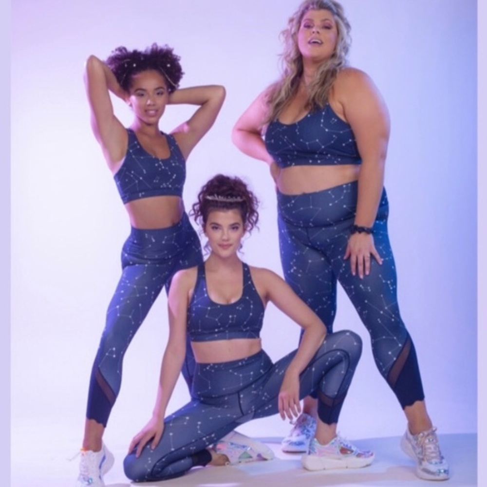 NWT PopFlex Outta This World Constellation 7/8 Leggings